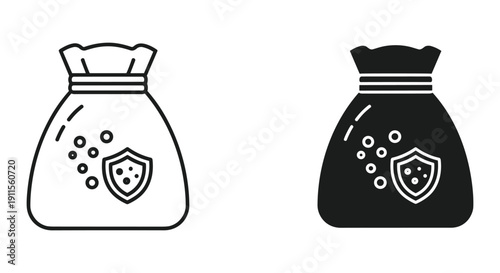 Royal crown money bags vector illustration isolated black white finance wealth success business power savings