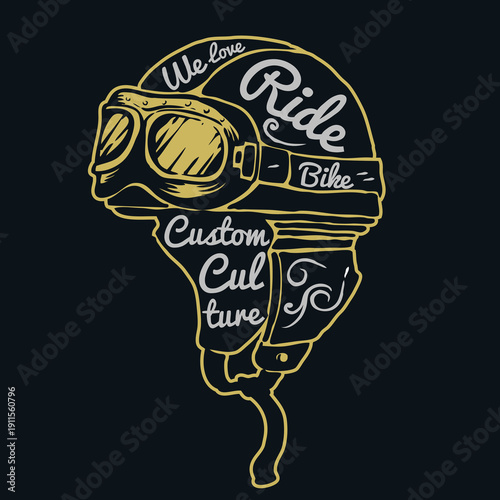 Protective helmet icon for safety and sport applications