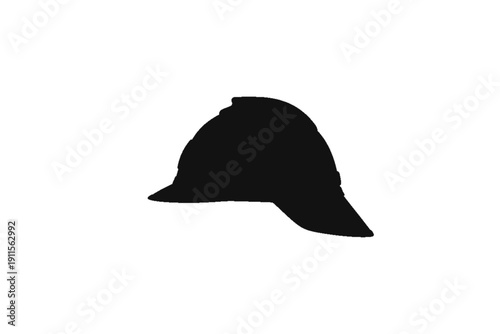 Silhouette of a Safety Helmet: A stark silhouette of a safety helmet, representing protection and preparedness, dominates the frame.