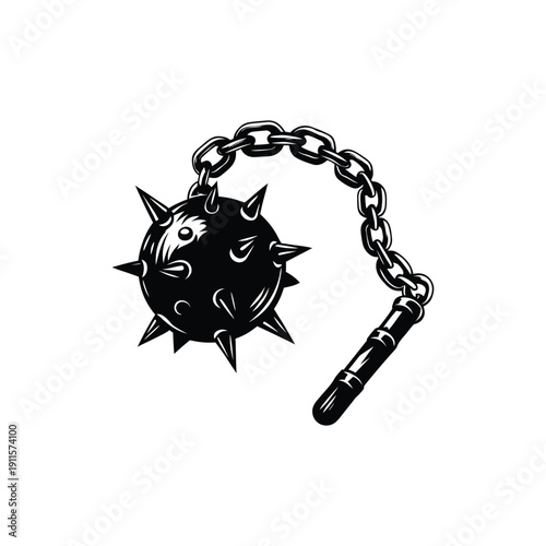 Black and white horror illustration of a human peering through a torn surface gripping vintage style vector art