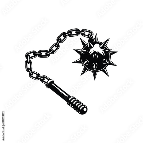 Black and white horror illustration of a human peering through a torn surface gripping vintage style vector art