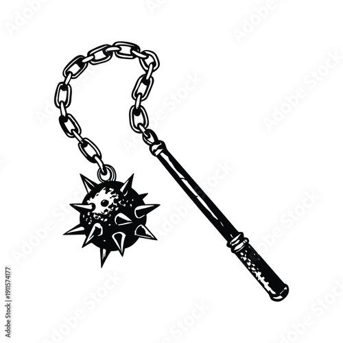 Black and white horror illustration of a human peering through a torn surface gripping vintage style vector art