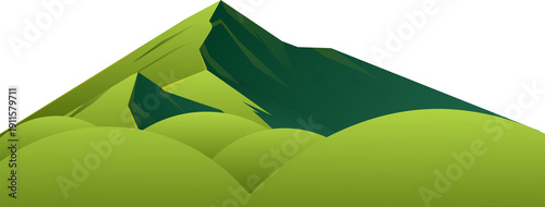 Panel kuchenny z motywem Mountain landscape Range Illustration