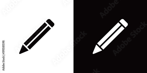 シンプルなペン・鉛筆のアイコン (ベクター)