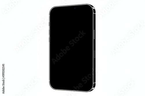 Sleek Mobile Device: A close-up shot of a modern smartphone, showcasing its sleek design and advanced features, ready to connect with the world.