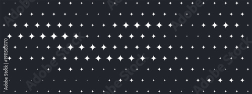 Geometric star pattern featuring Y2K aesthetic with gradient sparkle effects. Abstract diamond grid background in retro cyber style with modern vector illustration and tech design.