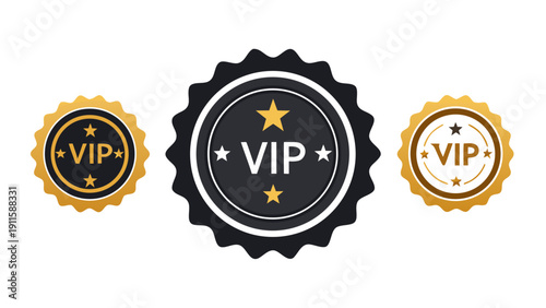 Golden Best Price Stickers and Exclusive Reward Seals Set.eps