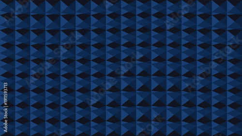 Abstract Seamless Blue Triangular Vector Pattern on Dark Background for Digital Designs