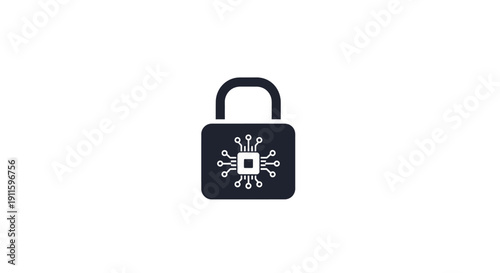 Black digital combination lock.