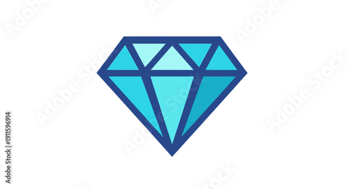 Blue Diamond Gemstone Jewelry Object.