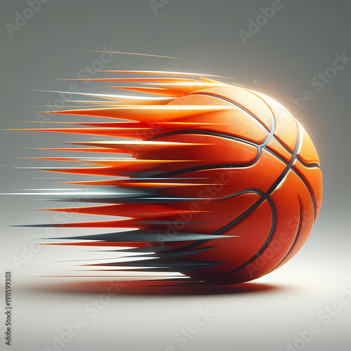 abstract orange ball