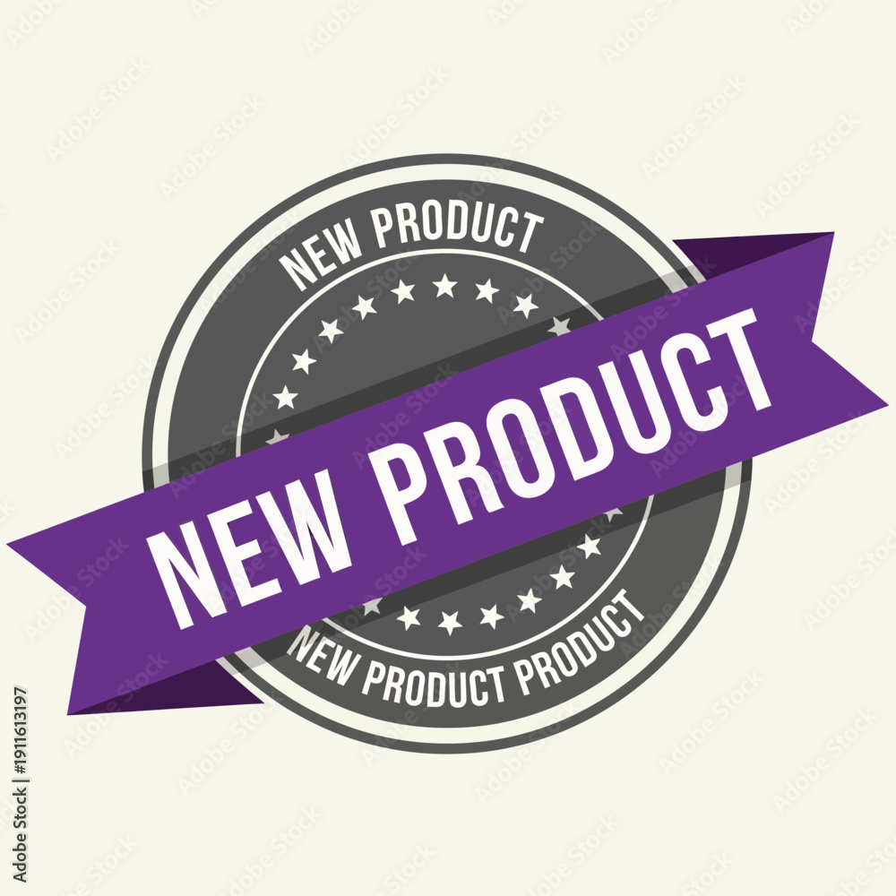 Fototapeta premium New Product Seal with Circular Star Border