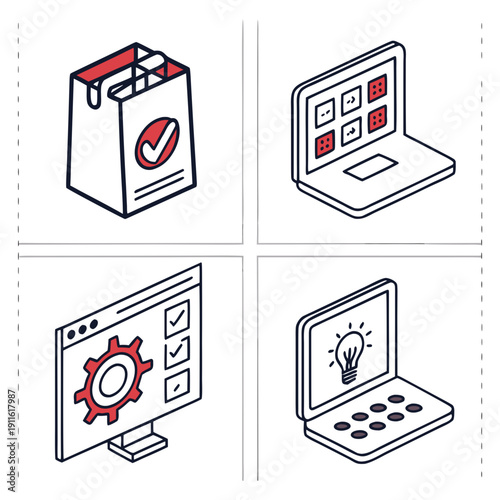 A visual representation of the importance of cybersecurity for protecting computer systems and data. Vector