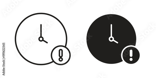 Alarm exclamation icon. linear style sign for mobile concept and website ui design