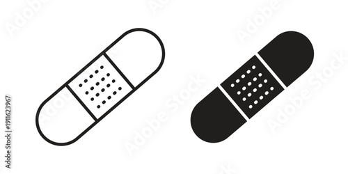 Band aid icon. linear style sign for mobile concept and website ui design