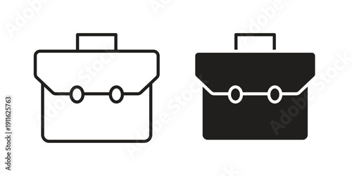 Briefcase icon. linear style sign for mobile concept and website ui design