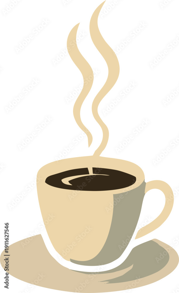 Obraz premium Black Coffee Vector.eps