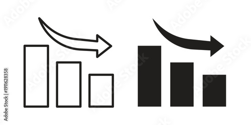 Chat arrow down icon. linear style sign for mobile concept and website ui design