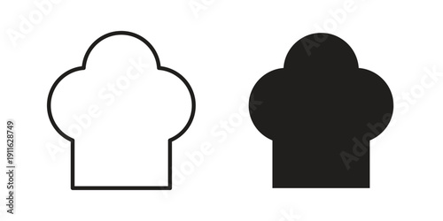 Chef hat icon. linear style sign for mobile concept and website ui design
