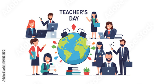 Businessman analyzing data on tablet at desk.