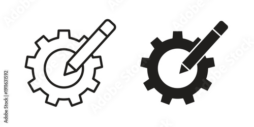 Customization icon. linear style sign for mobile concept and website ui design
