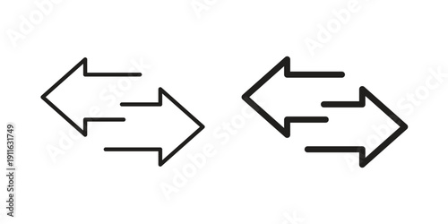 Data transfer icon. linear style sign for mobile concept and website ui design