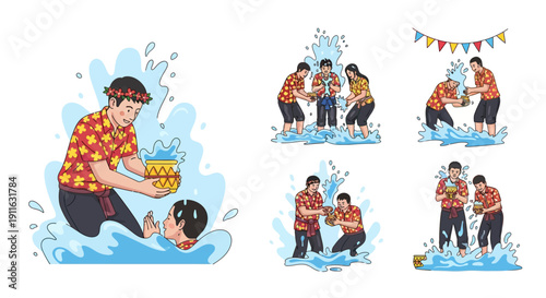 Businessman analyzing data on tablet at desk.