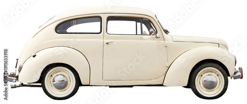 Vintage car isolated on transparent
