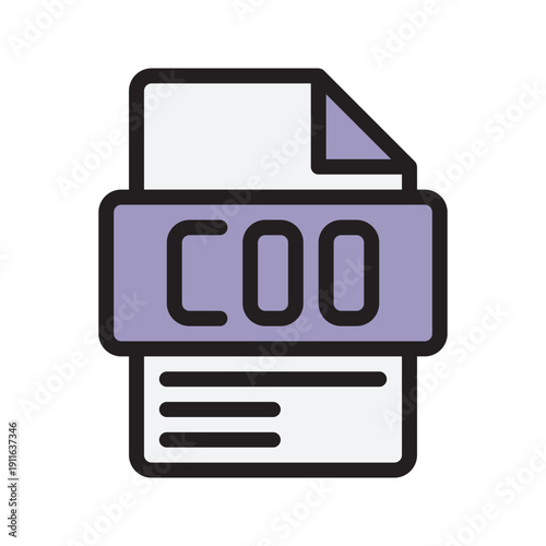 COO Color Icon Chief Operating Officer icon representing operational management.