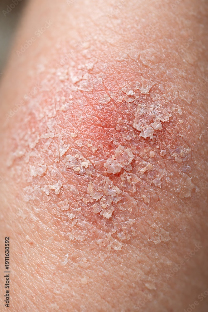 Fototapeta premium Close-up photo cracked dry skin leg