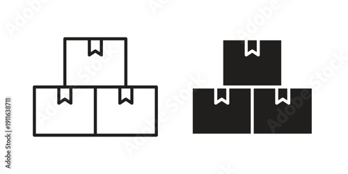 Inventory icon. linear style sign for mobile concept and website ui design