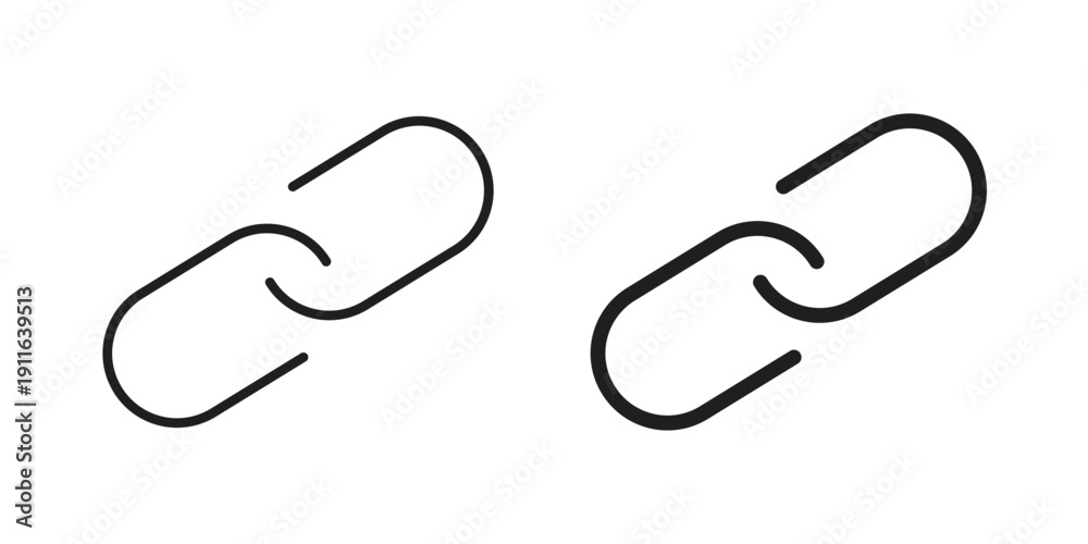 Fototapeta premium Link icon. linear style sign for mobile concept and website ui design