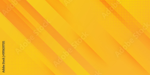 Abstract yellow square shape with futuristic concept background. Minimal orange background vector. Orange background suitable for ad posters banners social media covers events and various design works