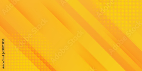 Abstract yellow square shape with futuristic concept background. Minimal orange background vector. Orange background suitable for ad posters banners social media covers events and various design works