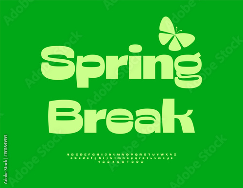 Tableau sur toile Vector Joyful Card Spring Break