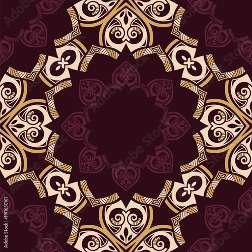 Elegant seamless mandala ve...