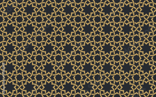 Seamless geometric pattern in authentic arabian style.