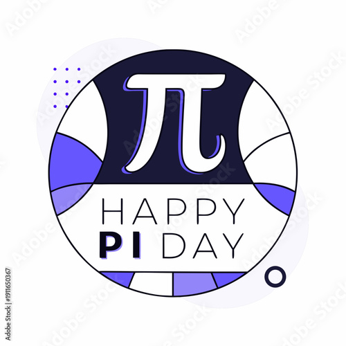 happy pi day vector design