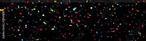 Colorful confetti falling from the sky holiday background