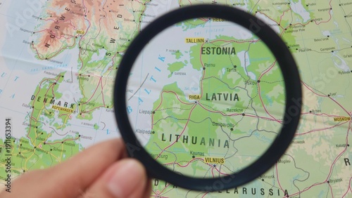 Fotografie View of Latvia, officially the Republic of Latvia, is a country in the Baltic re