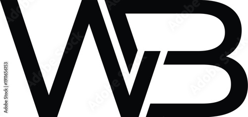 Letter WB monogram logo