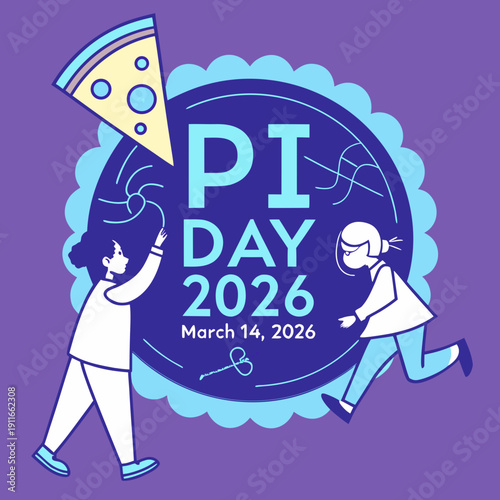 happy pi day vector design