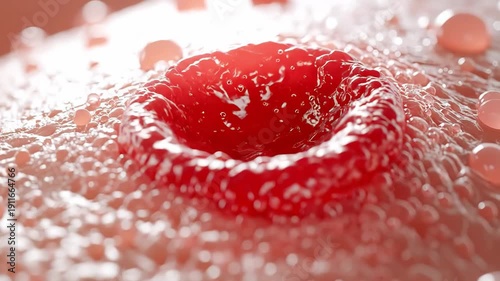 Wallpaper Mural Inflamed Skin Lesion with Pus and Bacterial Infection Macro Torontodigital.ca