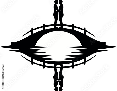 Minimalist icon representing a vector file or document format