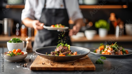 Garlic Herb A5 Wagyu - Juicy A5 Wagyu beef topped with a fragrant garlic herb sauce.