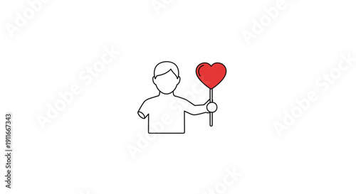 Person wearing a red and white heart-patterned scarf around their neck, symbolizing warmth and affection during colder seasons, a festive accessory for winter