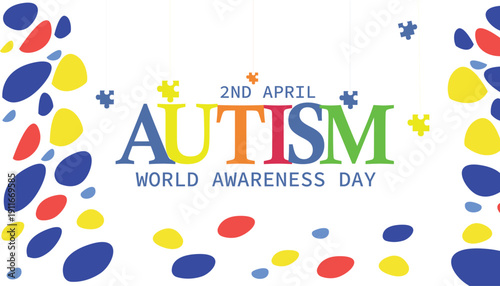 Autism Awareness Day Concept of healthcare awareness campaign for Autism.