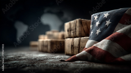 American Flag & Packages: A...
