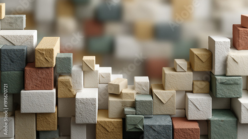 Artistic Stone Block Arrang...