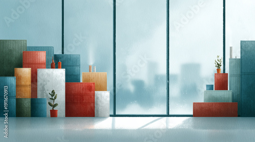 Geometric Oasis: A modern c...